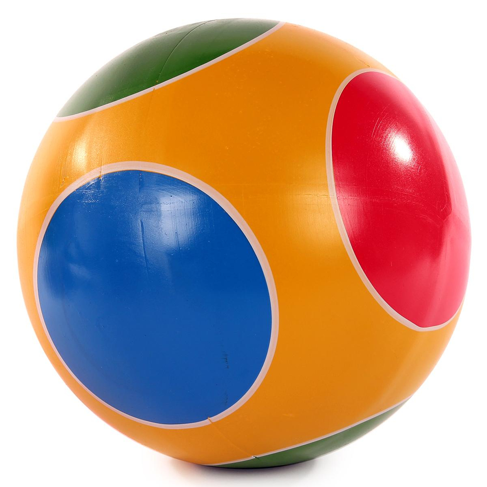 Мяч д. 150мм Серия "Кружочки" ручное окраш. (фонарик, светофор, колечко) (Р3-150/Кр)