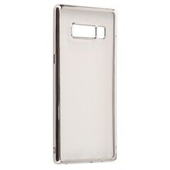 Силиконовый чехол TPU Clear case для Samsung Galaxy Note 8 (Черно-прозрачный)