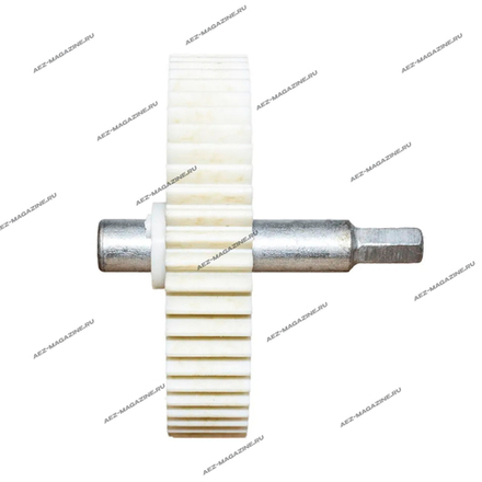 Шестерня для мясорубок Panasonic, Polaris с мет валом , D-86мм, прямые зубья