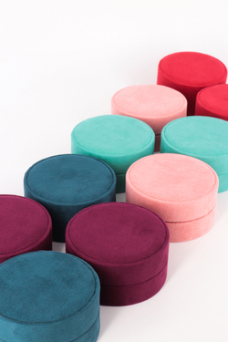 Ювелирный футляр «Франческа» 80x80x45 мм под гарнитур