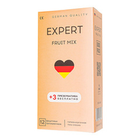 Ароматизированные презервативы Expert Fruit Mix 12шт (+3 в подарок)