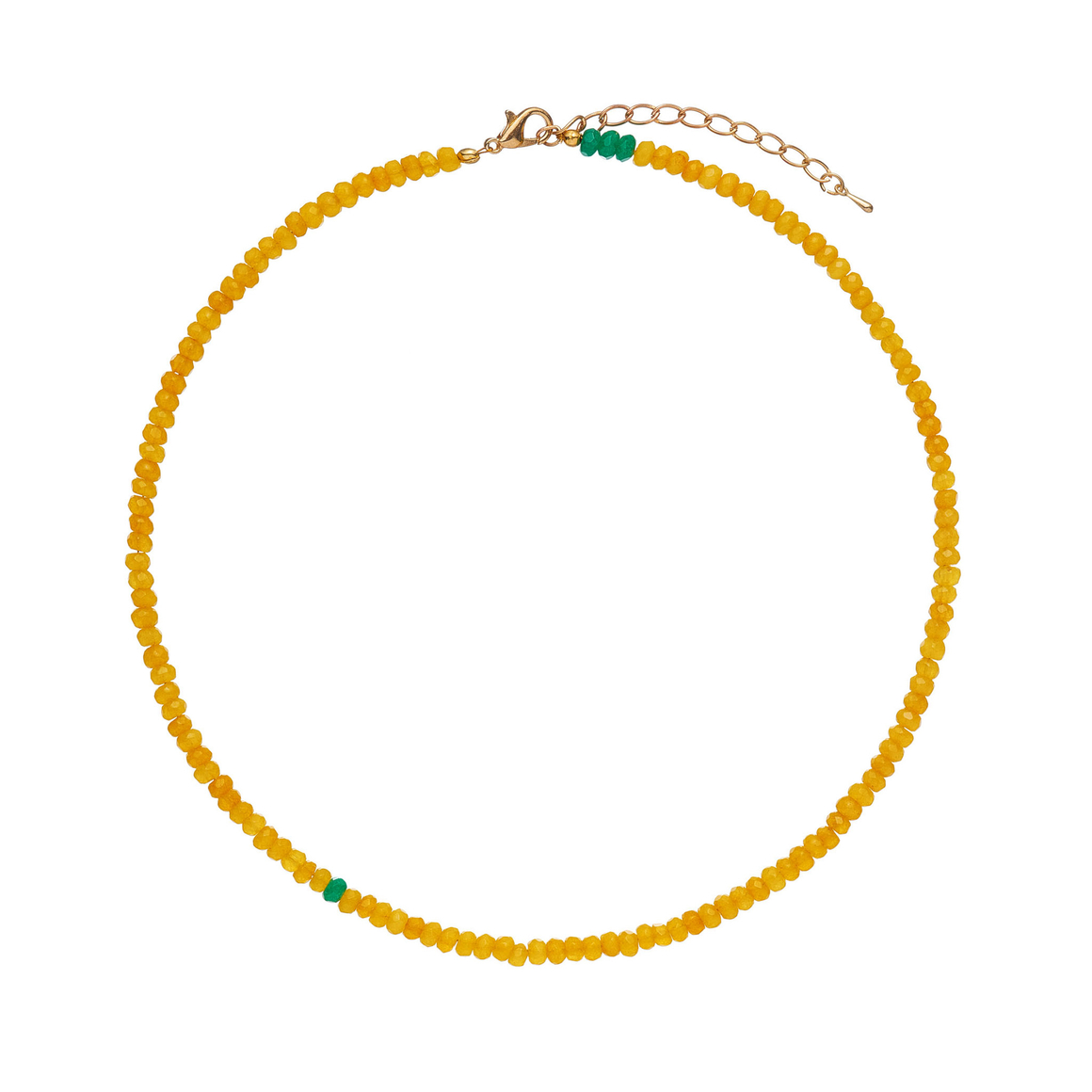 Колье натуральные желтые камни, перламутр