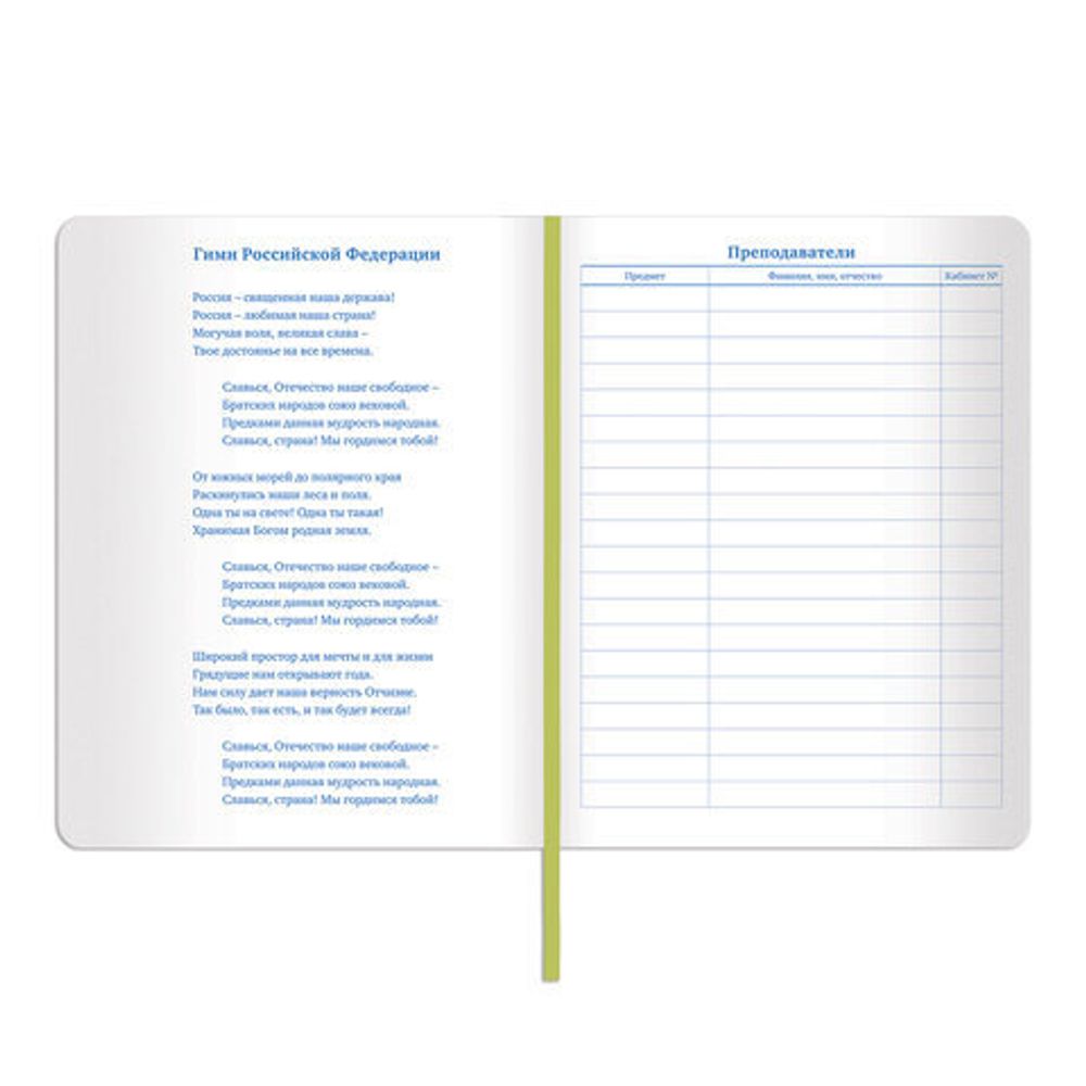 Дневник 1-11 класс 48 л., обложка кожзам (гибкая), термотиснение, BRAUBERG "LATTE", зеленый, 105436
