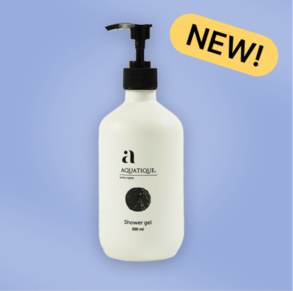 Гель для душа Aquatique (16 шт.) диспенсер белый 500 мл