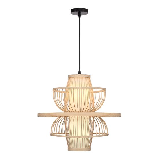 SL6241.513.01 Светильник подвесной ST-Luce Древесный/Белый E27 1*40W ALMA