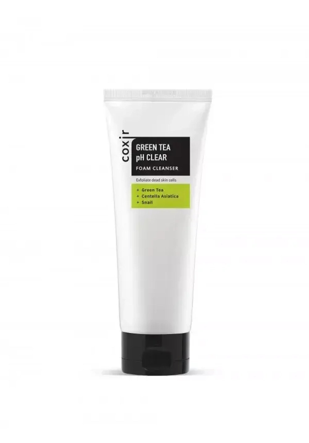 Coxir / Очищающая пенка для умывания с зеленым чаем Green tea pH Clear Cleanser, 150 мл
