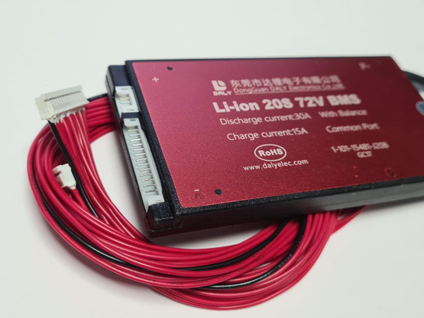 Плата контроля BMS Li-ion 20S 72V 30A
