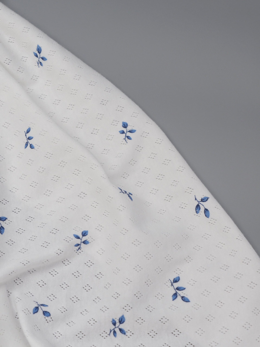 Рибана ажурная в ромбик, цвет шампань с принтом, 100% хлопок