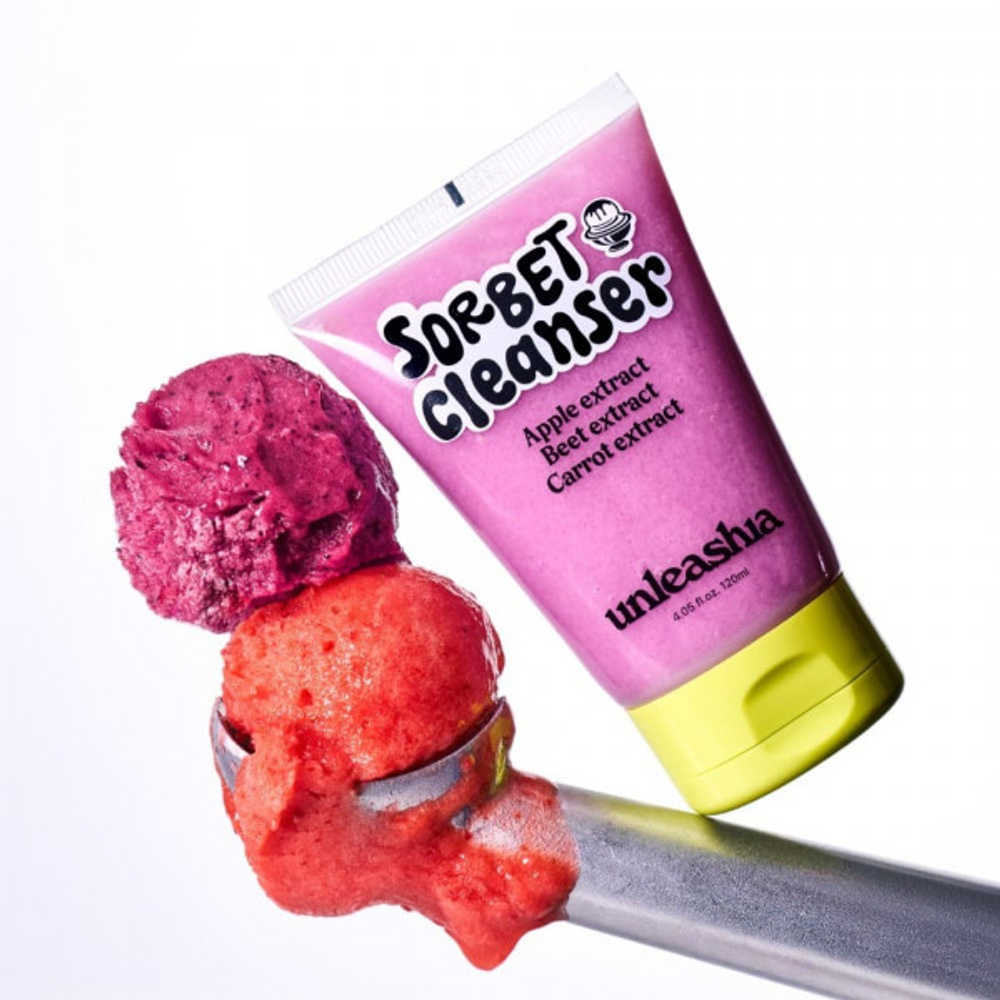 Unleashia Очищающая пенка 3-в-1 с AHA, BHA, витамином C - ABC Sorbet Facial Cleanser, 120мл.