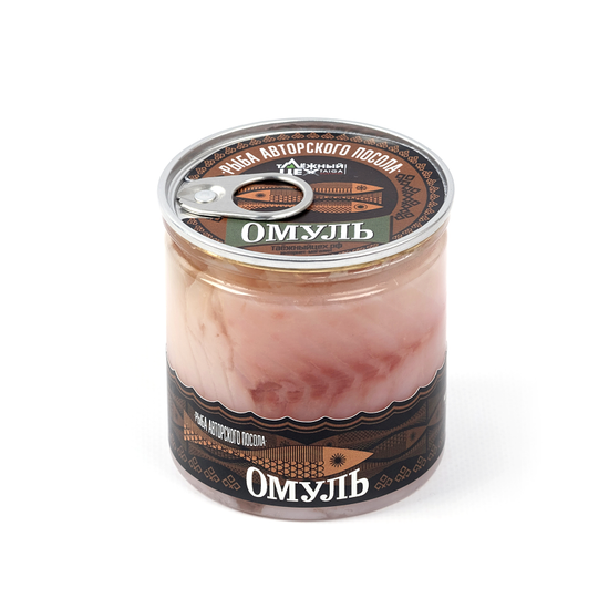 Омуль cлaбoго посола 0,2 л.