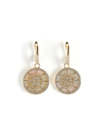 Серьги "Sun white pearl" Gold
