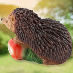 Фигура садовая "Ежики с яблоком" 18*16*14см, полистоун
