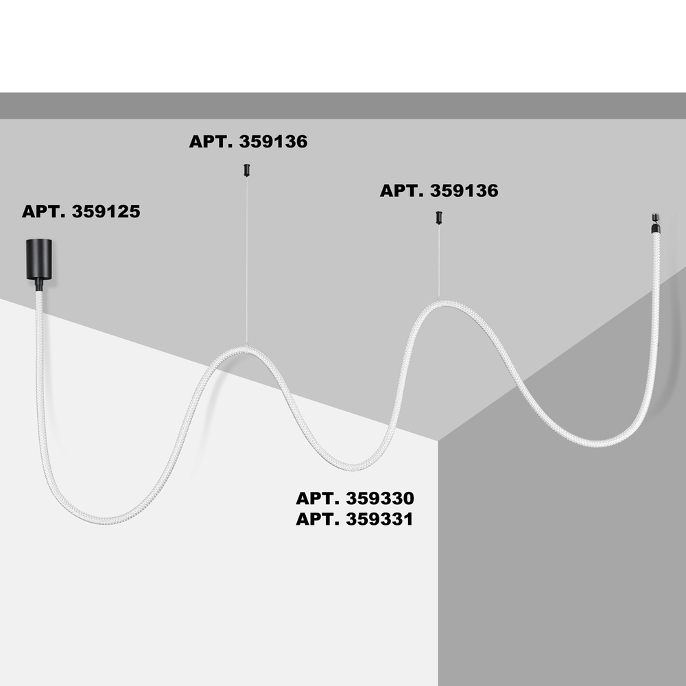 Светильник светодиодный Novotech RAMO 359330 KONST NT24 000, 38W 3000K 3м