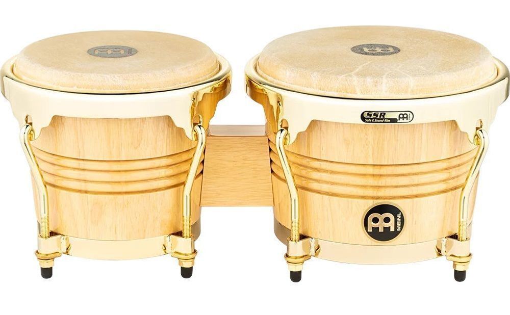 Бонго Деревянные, Цвет Натуральный, Позолоченная Фурнитура Meinl Wb200Nt-G