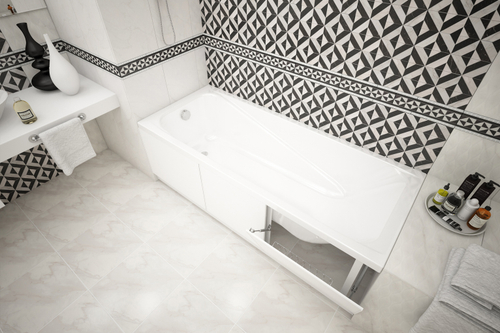 Водостойкий экран под ванну с откидными дверцами