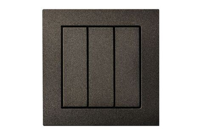 Выключатель Трехклавишный Антрацит LIREGUS EPSILON