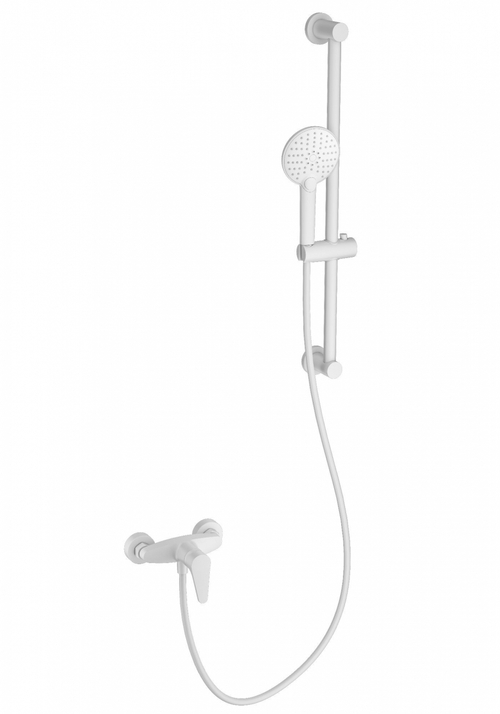 Смеситель для душа с гарнитуром WONZON & WOGHAND, Белый матовый (WW-AE3103-MW)