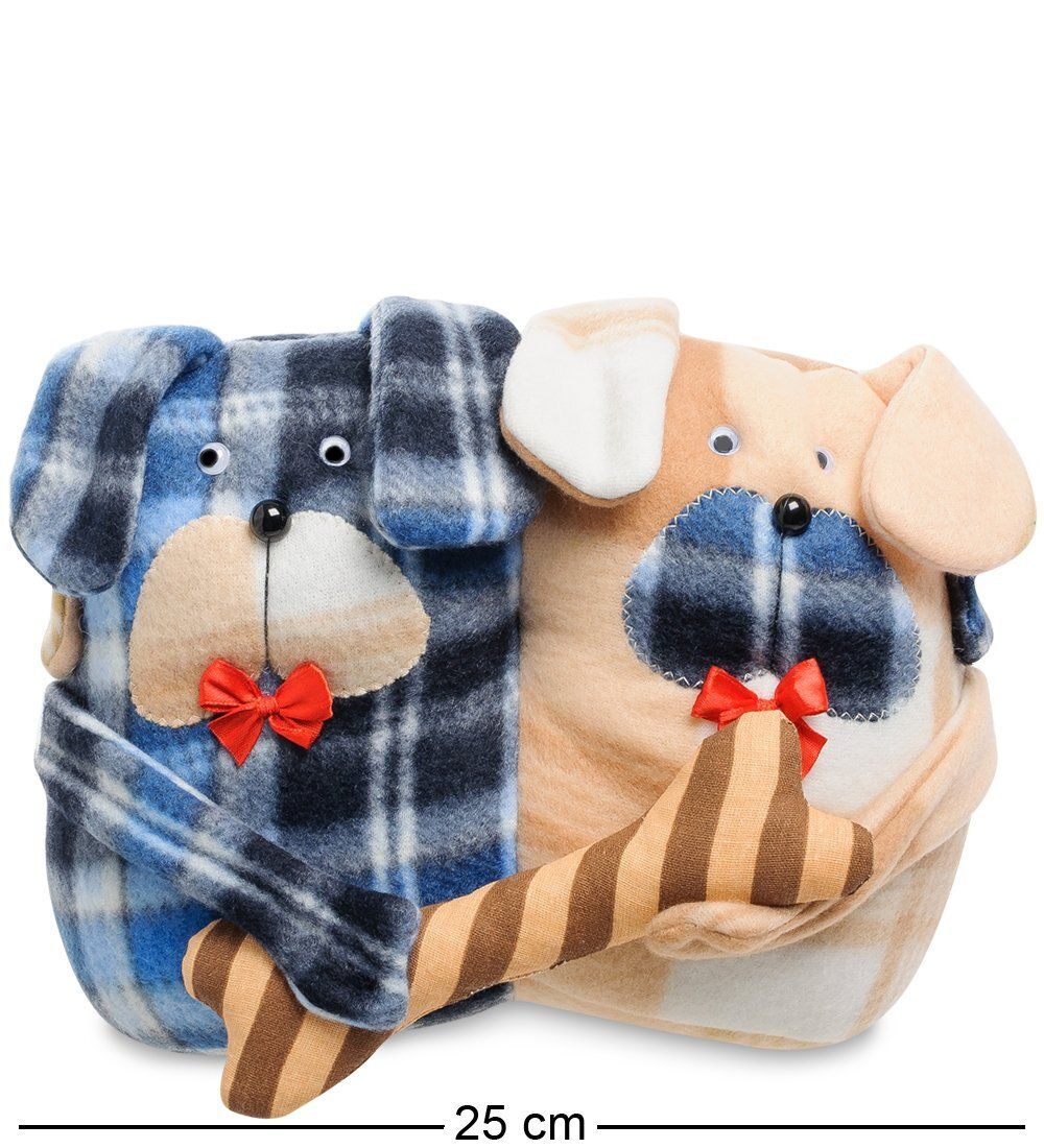 Народные промыслы ТК-907 Игрушка лоскутная «Собаки с косточкой»