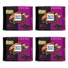 Шоколад горький Ritter Sport 81% 100 г x 4 шт