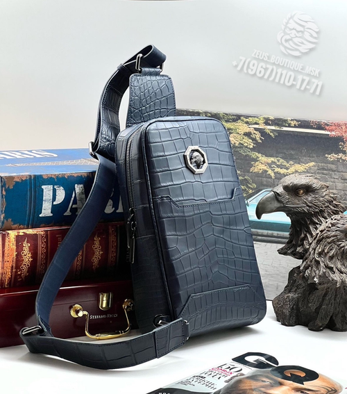 Сумка-слинг Stefano Ricci из кожи крокодила