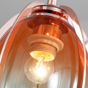 Светильник в скандинавском стиле с цветным стеклянным плафоном PRIMROSE 2