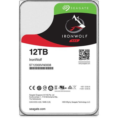 Жесткий диск Seagate IronWolf NAS HDD 3.5" SATA 12Tb, 7200 rpm, 256Mb buffer, 512e