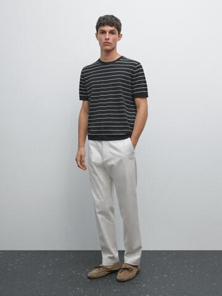 Massimo Dutti Джоггеры из смесового хлопка, каменный