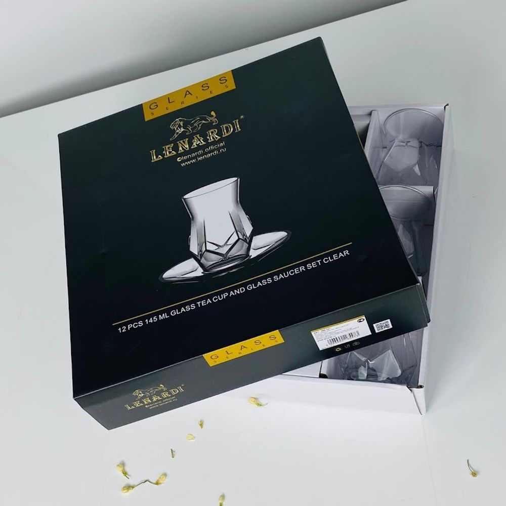 Lenardi 588-721 Чайный набор 12пр. 140 мл в под.уп.(х8)Стекло