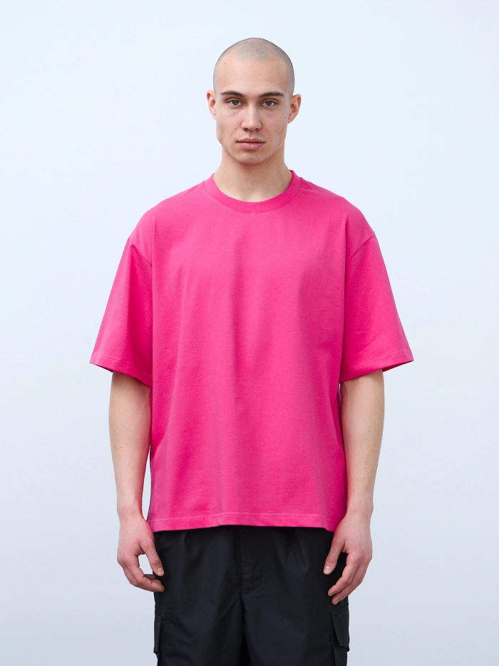 Футболка оверсайз (фуксия) 230 г