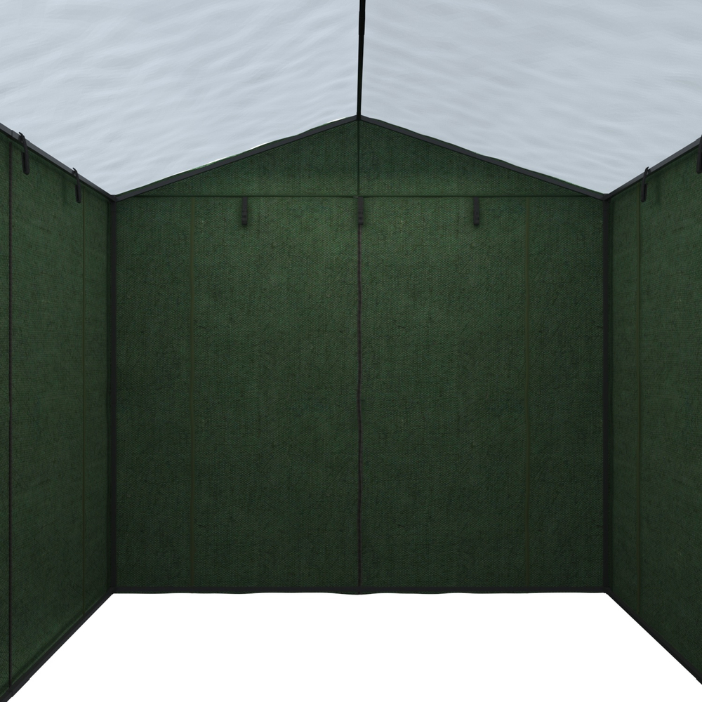 Палатка сварщика МногоТентов домик 4х4 м. (Стены брезент ОП/крыша ткань ПВХ).