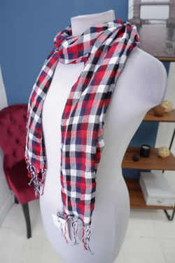 Палантин в клетку