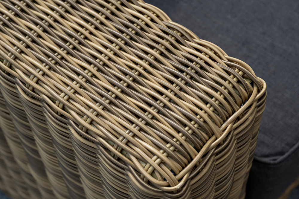 "Боно" лаунж-зона из искусственного ротанга, цвет соломенный