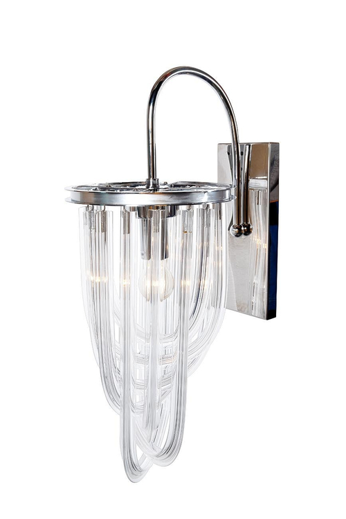 Настенный светильник Бра / Бра эксклюзив / Бра Garda Decor стеклянное (хром)