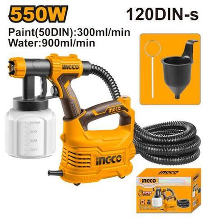 Краскопульт электрический 500Вт INGCO SPG5008 INDUSTRIAL