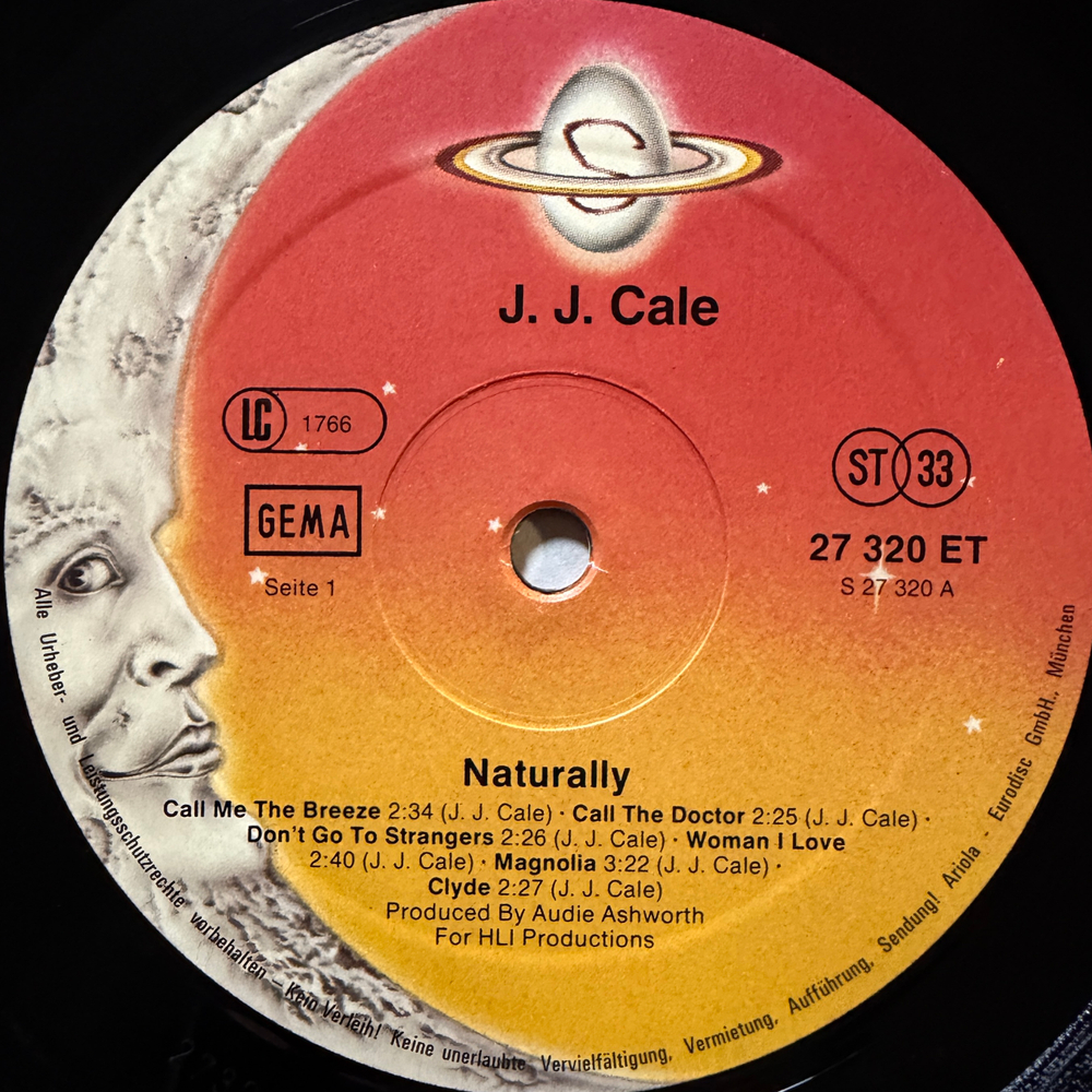 J.J. Cale ‎– Naturally (Германия 1978г.) Т