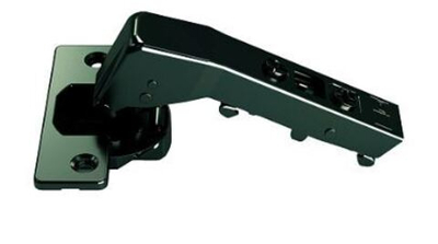 Omnia L Петля 180° под фальшьпанель вкладная без пружины, под саморез, черная