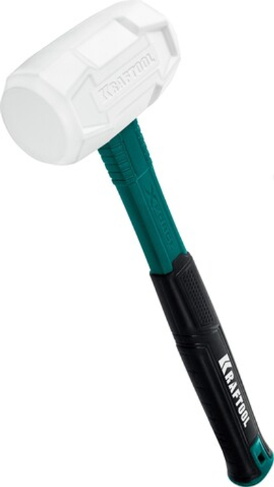 KRAFTOOL X-FORCE, 450 г, белая, резиновая киянка (2077-45)
