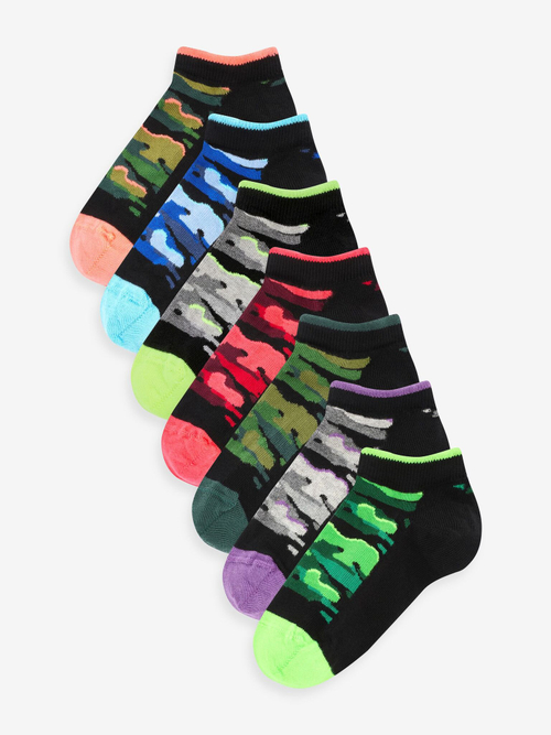 Носки хлопковые для мальчика Next 119-958, 7 шт., Черный