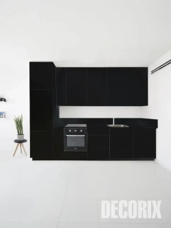 Краска черная в баллончике глянцевая акриловая DECORIX - эмаль аэрозольная для любых поверхностей 520 мл