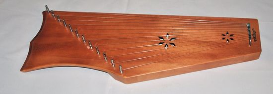 Гусли крыловидные МОЗЕРЪ 12 струн, цвет махагон, двухкамерные