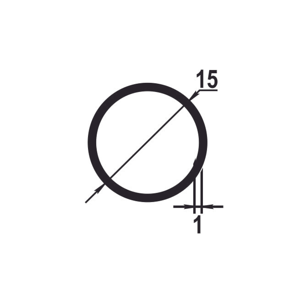 Труба круглая Лука 15*1 ТКр 04.2000.504л бронза