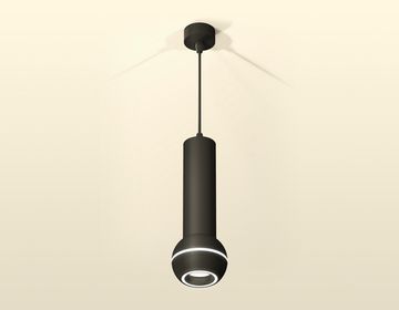 Комплект подвесного светильника с дополнительной подсветкой 1*GU5.3/LED 3W 4200K XP1102014 SBK/FR чёрный песок/белый матовый (A2302, C6356, A2010, C1102, N7111) DIY System Complects Ambrella