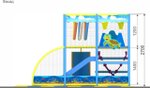 Детский игровой лабиринт «Морские жители» 11,5 м² (4,2*4,3*2.7м)