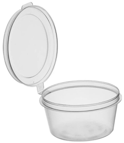 Контейнер для соуса с крышкой 50мл. (100/1200шт) NEW АРТИКУЛ 1244 П (ВЕРХНЕЕ ЗАКРЫВАНИЕ)