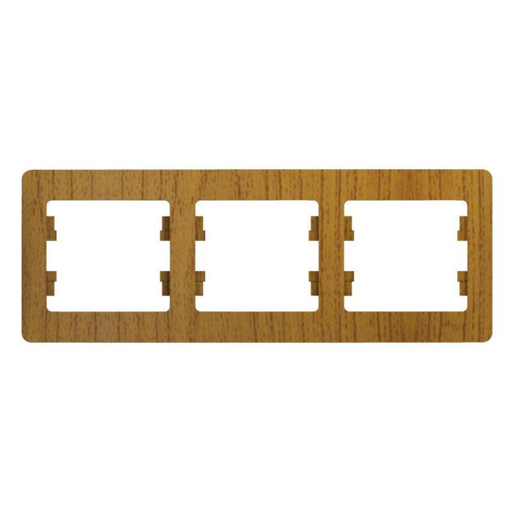 Рамка 3-м Glossa горизонт. дерево дуб SE GSL000503