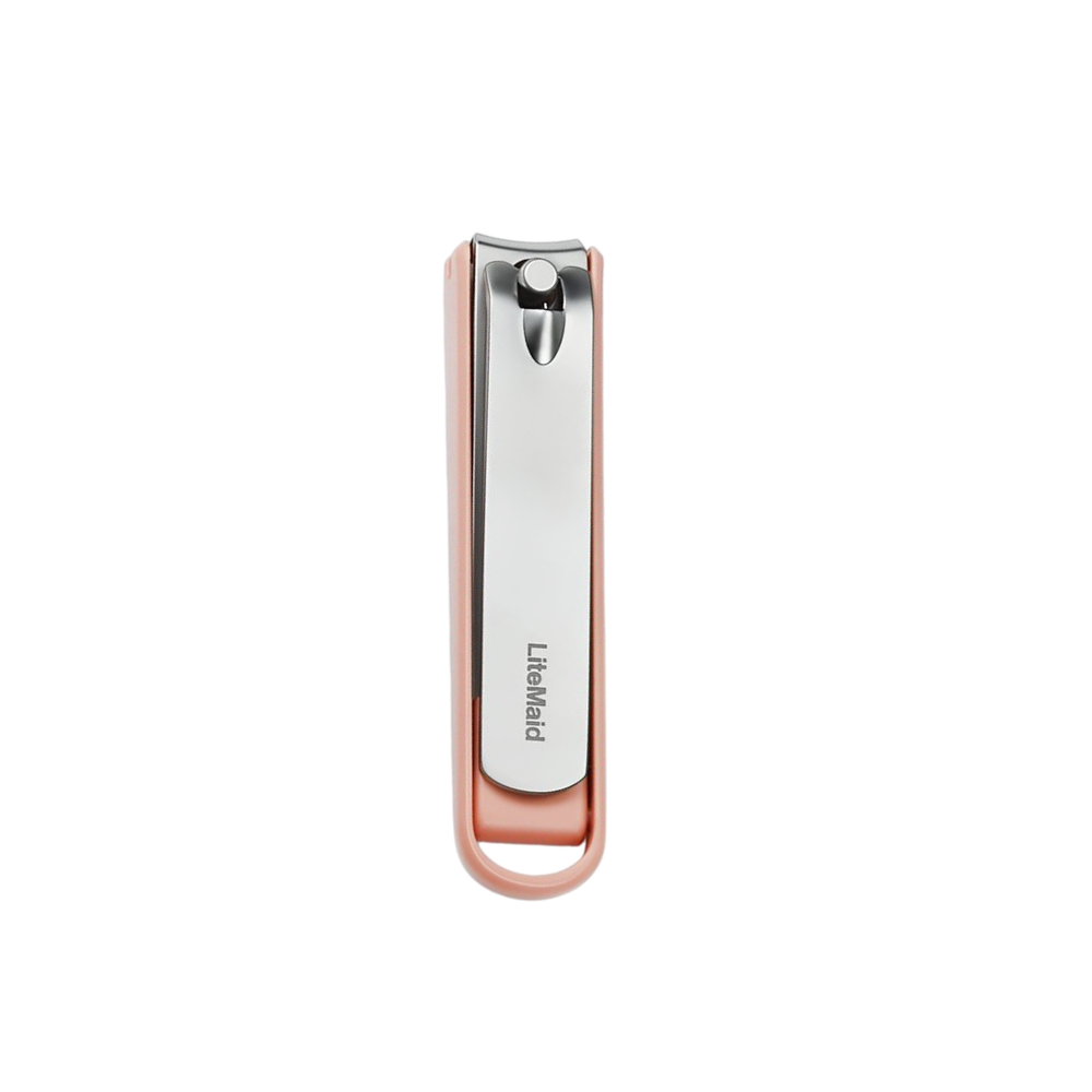 Кусачки для ногтей Litemaid Nextool из нержавеющей стали с крышкой против брызг, розовые