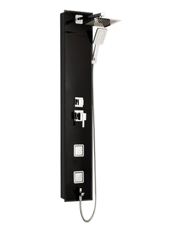 Душевая система WeltWasser  WW GL 14251 BL 10000001050 Прямоугольная  Стекло Черный