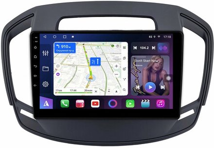 Магнитола для Opel Insignia 2013-2015 - FarCar 378M монитор 9" QLED на Android 13, 8 ядер (TS18), CarPlay, 4G SIM-слот