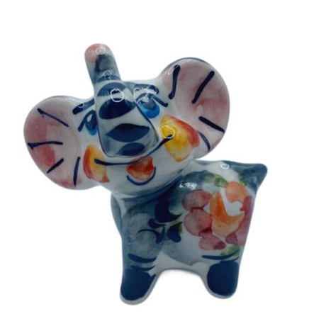 Фигурка Слоник Люся цветная гжель: