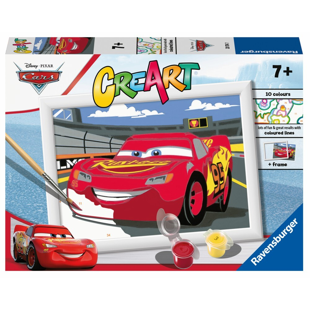 Ravensburger - CreArt Книга для рисования Тачки светящиеся МакКуин 201747 / артикул   201747  / GTIN 4005556201747
